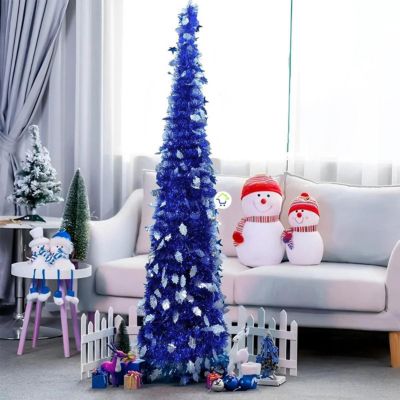 ÁRBOL DE NAVIDAD PLEGABLE RÁPIDO Y FÁCIL DE ARMAR + EXTENSIÓN NAVIDEÑA DE 200 BOMBILLOS T